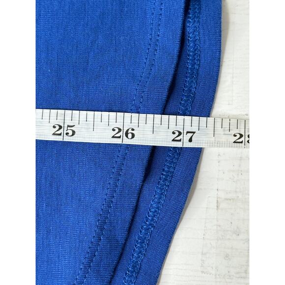 Chico's The Ultimate Tee Pima Cotton Short Sleeve Blue Soft Stretch Casual L - Picture 7 of 8